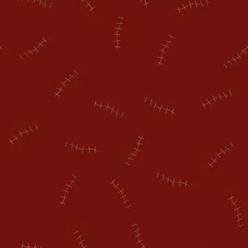 Seamless pattern thread suture cartoon vector Stock Illustration