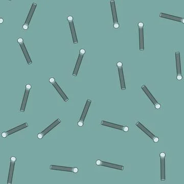 Seamless pattern Threaded rod connecting metal hardware element Stock Illustration