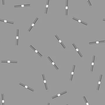 Seamless pattern Threaded rod connecting with coupling nut Illustrazione stock