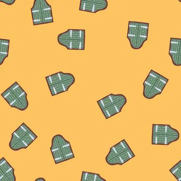 Seamless pattern threshold ancient medieval door cartoon vector 스톡 일러스트