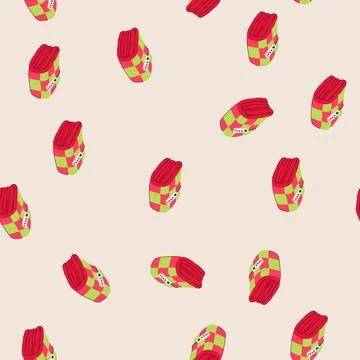 Seamless pattern throw blanket heated cartoon vector 스톡 일러스트