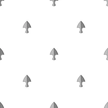 Seamless pattern with throwing knife icons. Ninja weapon. Vector illustration Stock Illustration