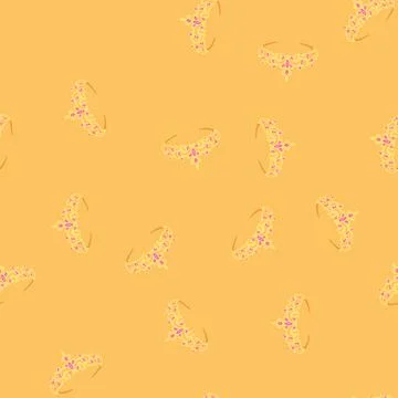 Seamless pattern tiara tiara cartoon vector 스톡 일러스트