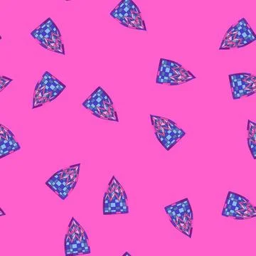 Seamless pattern tiffany stained glass cartoon vector 库存插图