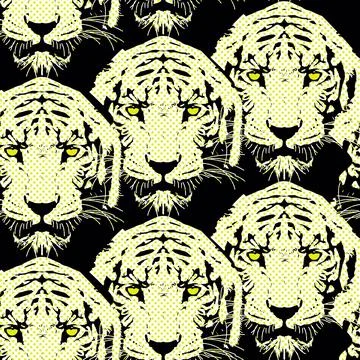Seamless pattern tiger print  Illustrazione stock