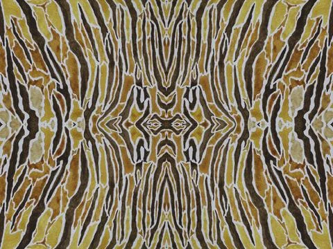 Seamless pattern of tiger stripes in brown colors with watercolor texture Stockillustratie