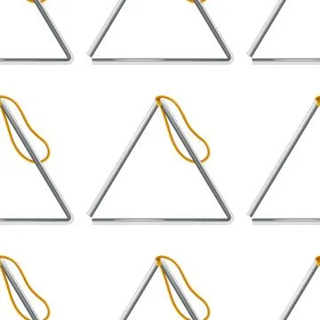 Seamless pattern tile cartoon with musical, triangle 스톡 일러스트