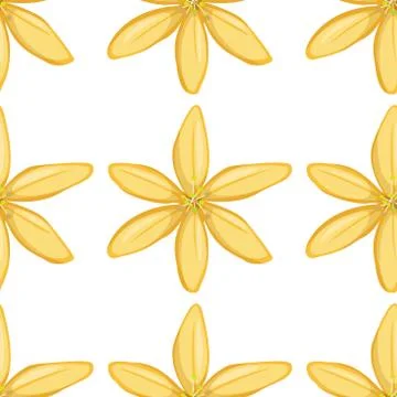 Seamless pattern tile cartoon with yellow flower Stock Illustration