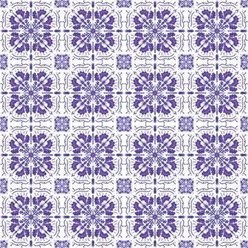Seamless pattern tile with mandala, vintage decorative elements illustration, Stock Photos