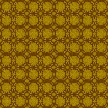 Seamless pattern tile with mandala, vintage decorative elements illustration, Stock Photos