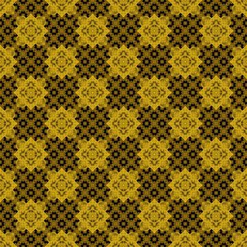 Seamless pattern tile with mandala, vintage decorative elements illustration, Stock Photos