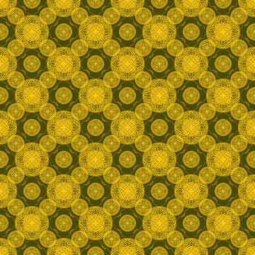 Seamless pattern tile with mandala, vintage decorative elements illustration, Stock Photos