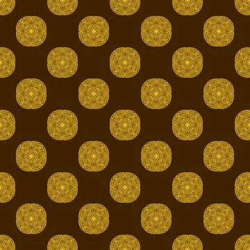 Seamless pattern tile with mandala, vintage decorative elements illustration, Stock Photos