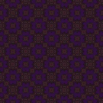 Seamless pattern tile with mandala, vintage decorative elements illustration, Stock Photos