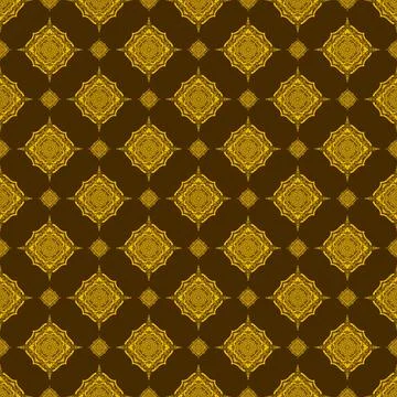 Seamless pattern tile with mandala, vintage decorative elements illustration, Stock Photos