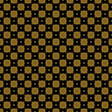 Seamless pattern tile with mandala, vintage decorative elements illustration, Foto stock