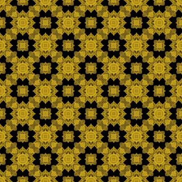 Seamless pattern tile with mandala, vintage decorative elements illustration, Stockfoto's