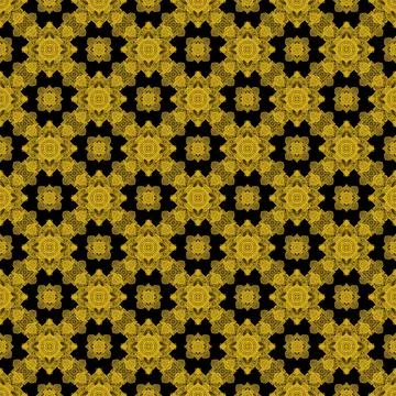 Seamless pattern tile with mandala, vintage decorative elements illustration, Foto stock