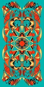 Seamless pattern tile with mandalas. Vintage decorative elements. Hand drawn  스톡 일러스트
