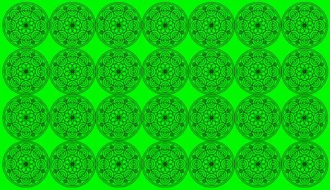 Seamless pattern tile with round floral mandalas. Islam, Yoga, Arabic, Indian Illustrazione stock