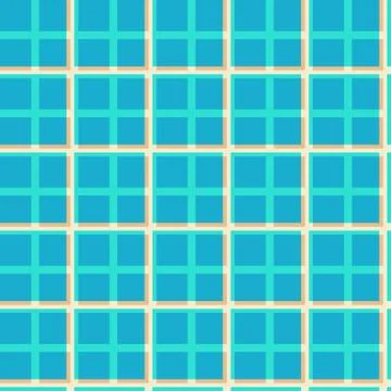 Seamless pattern of tiles with blue squares Stock Illustration