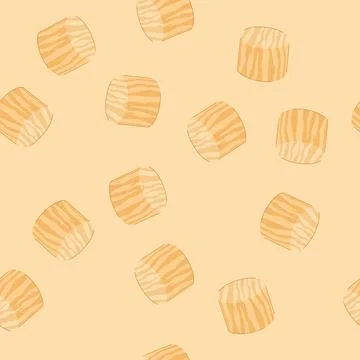 Seamless pattern timber wood platform cartoon vector Stock Illustration