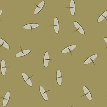 Seamless pattern time sundial cartoon vector Stock Illustration