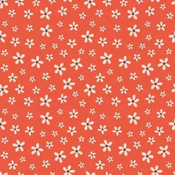Seamless pattern with tiny flowers Stock Illustration