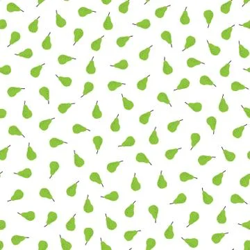 Seamless pattern with tiny pears Stock Illustration