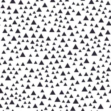 Seamless pattern of tiny random geometric elements. Stock Illustration