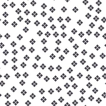 Seamless pattern of tiny random geometric elements. Illustrazione stock