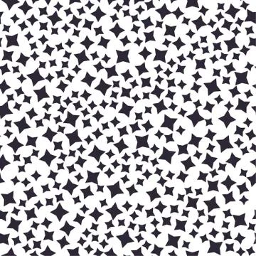 Seamless pattern of tiny random geometric elements. Stock Illustration
