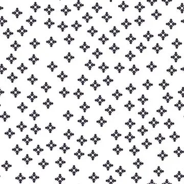 Seamless pattern of tiny random geometric elements. Stock Illustration