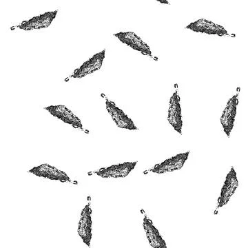Seamless pattern tobacco cigarette smoke sketch hand drawn Stock Illustration