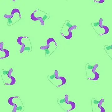 Seamless pattern toddler bath seat baby cartoon vector イラスト素材