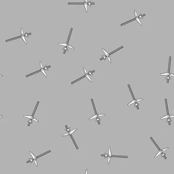 Seamless pattern Toggle bolt mechanism for construction and hardware repair Stock Illustration