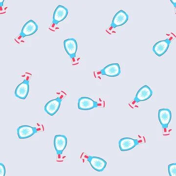 Seamless pattern toilet bathroom cleaner cartoon vector Stock Illustration