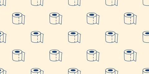 Seamless pattern of toilet paper rolls Stock-Illustration