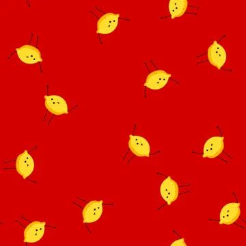 Seamless pattern tomato fruit vegetable character cartoon vector Stock Illustration