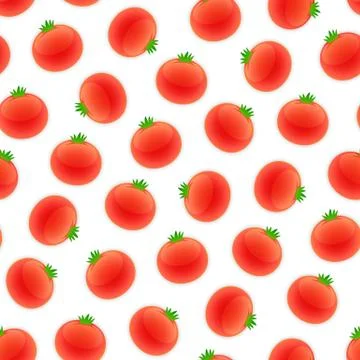 Seamless Pattern with Tomato Illustrazione stock