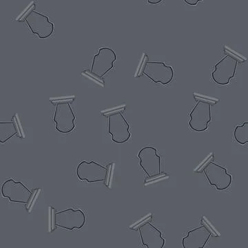 Seamless pattern tombstone headstone cartoon vector Illustrazione stock