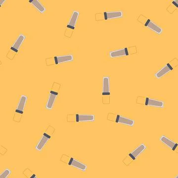 Seamless pattern tone foundation cream cartoon vector Illustrazione stock