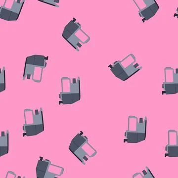 Seamless pattern toner ink cartridge cartoon vector Stock Illustration