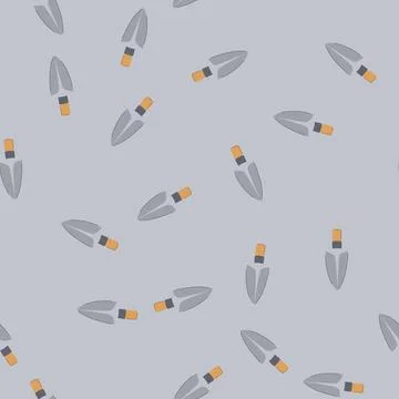 Seamless pattern tool arrowhead cartoon vector Stock Illustration