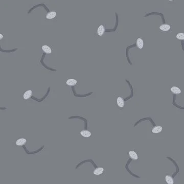 Seamless pattern tool bent nail cartoon vector Stock Illustration