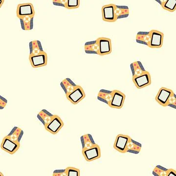 Seamless pattern tool car diagnostic scanner cartoon vector 스톡 일러스트