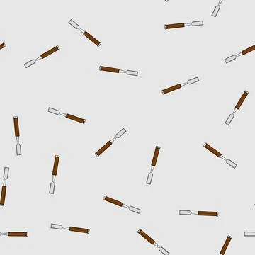 Seamless pattern tool chisel carving cartoon vector Stock Illustration