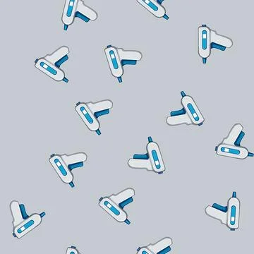 Seamless pattern tool glue gun cartoon vector Stock Illustration