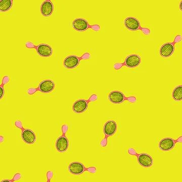 Seamless pattern tool hair brush cartoon vector イラスト素材