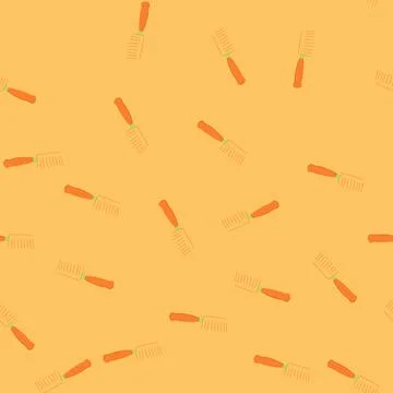 Seamless pattern tool hair brush cartoon vector Stock Illustration